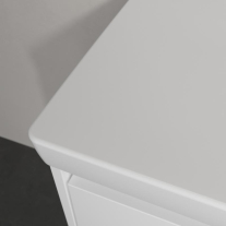 Lavoar suspendat Villeroy & Boch Skyla 100 cm, TitanCeram, fără preaplin, alb alpin